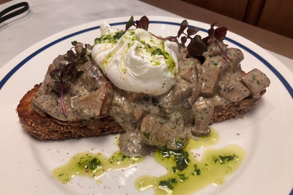 Bakehouse Sha Tin restaurant mushroom tartan