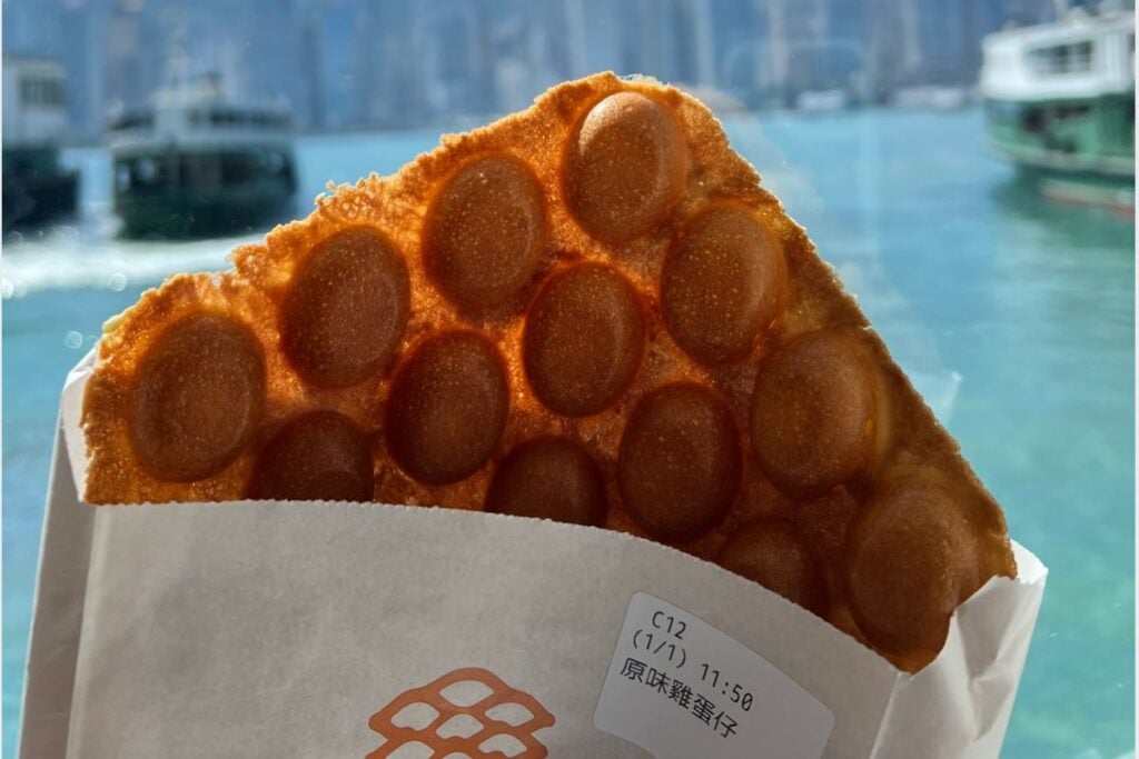 Where to find the egg waffles in Hong Kong