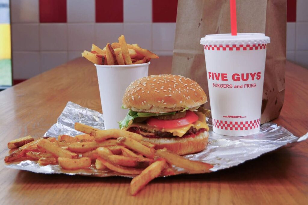 Five Guys cheaper HKD99 burger meal set Hong Kong