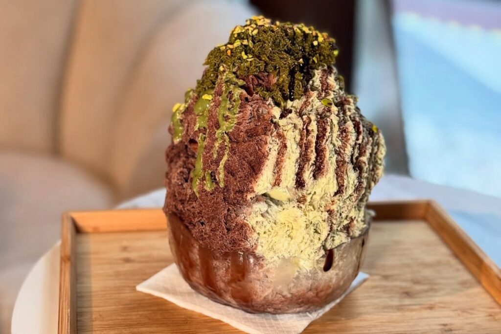 Lab Zero Dubai pistachio chocolate kakigori dessert