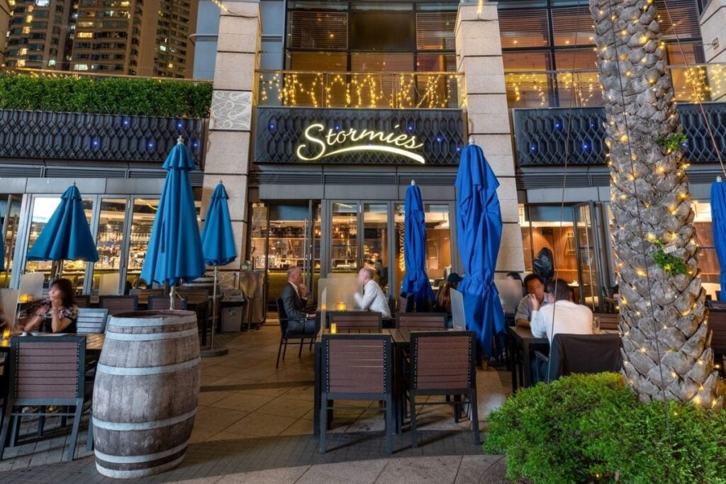 outdoor restaurants Hong Kong al fresco dining Stormies